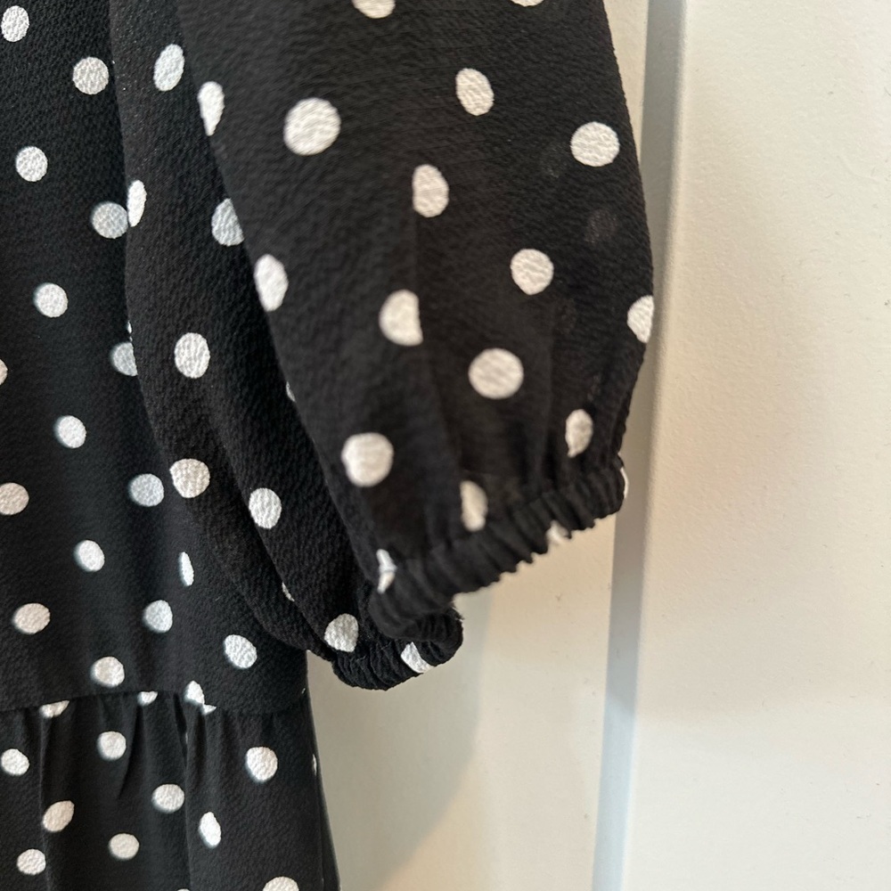 Eliza J Black and White Polka Dot Dress - Picture 7 of 7